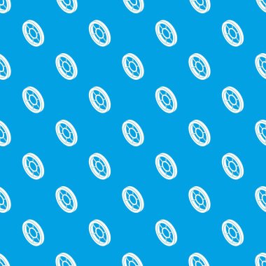 Yuvarlak pencere çerçeve desen vektör kesintisiz mavi