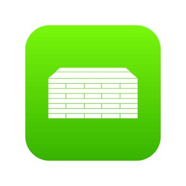 Ahşap palet simgesi dijital yeşil