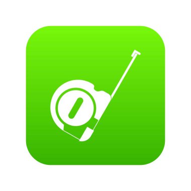 Rulet inşaat simgesi dijital yeşil