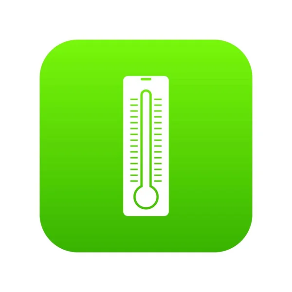 Thermometer-Symbol digital grün — Stockvektor