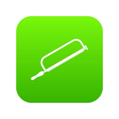 Demir testeresi simgesi dijital yeşil