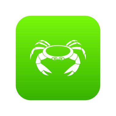 Ham Yengeç simgesi dijital yeşil