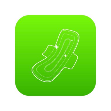 Temiz ped yeşil simge vektör