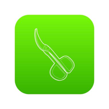 Makas yeşil simge vektör