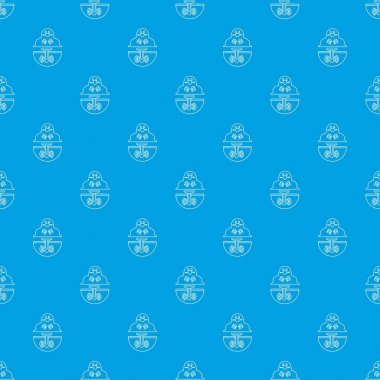 Köstebek desen vektör kesintisiz mavi