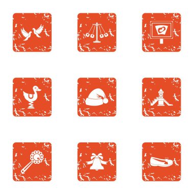 Anaokulu Bahçesi simgeler kümesi, grunge tarzı