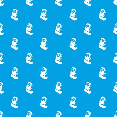 Demirci desen vektör kesintisiz mavi