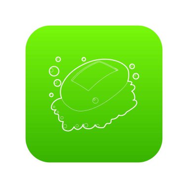 Sabun yeşil simge vektör