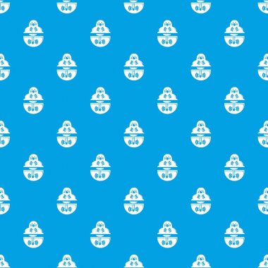 Köstebek desen vektör kesintisiz mavi