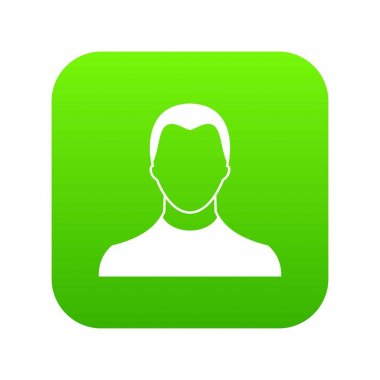 Kullanıcı simgesi dijital yeşil