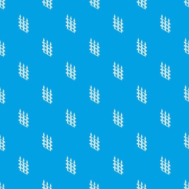 Metal çit desen vektör kesintisiz mavi