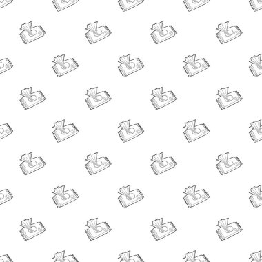 Islak mendil paketi tasarlamak vektör sorunsuz