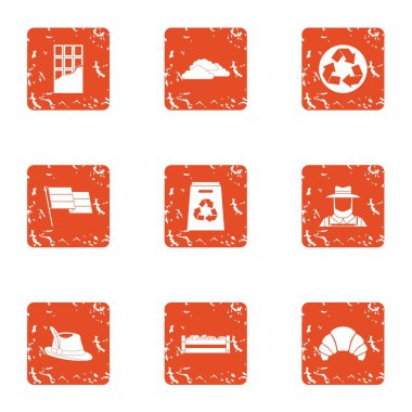 Eko tedavi simgeler kümesi, grunge tarzı