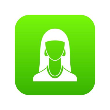 Kadın simgesi dijital yeşil