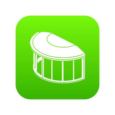 Pencere çerçeve yeşil simge vektör