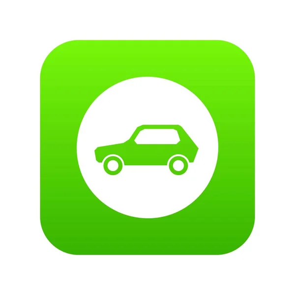 Apenas veículos a motor permitido ícone sinal de estrada verde digital —  Vetores de Stock