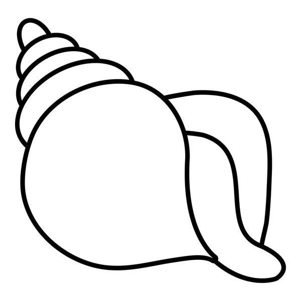 Zvířecí shell ikonu, styl osnovy — Stockový vektor