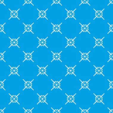 Grenli buğday desen vektör kesintisiz mavi