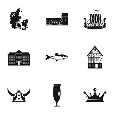 Northland Icons set, basit tarzı