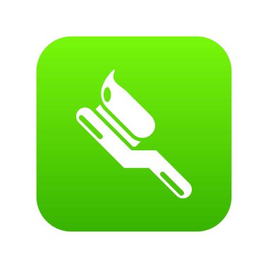 Diş fırçası yeşil simge vektör