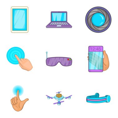 Cep aygıt simgelerini ayarla, tarzı çizgi film