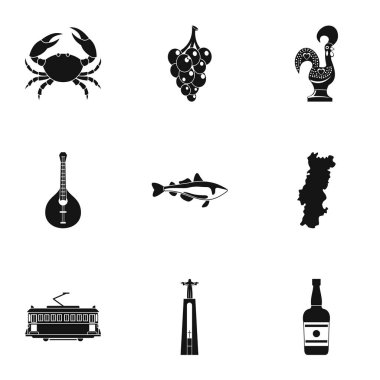 Porto Icons set, basit tarzı