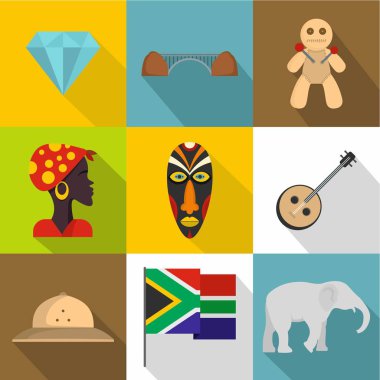 RSA Icons set, karikatür tarzı