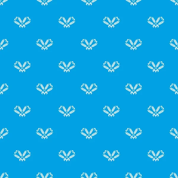 Relleno patrón de trigo vector sin costura azul — Archivo Imágenes Vectoriales