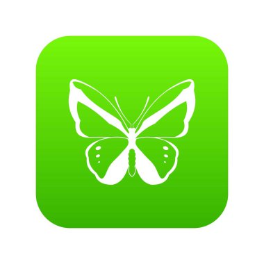 Kelebek simgesi dijital yeşil