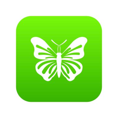 Kelebek simgesi dijital yeşil