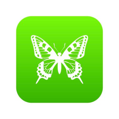 Kelebek simgesi dijital yeşil