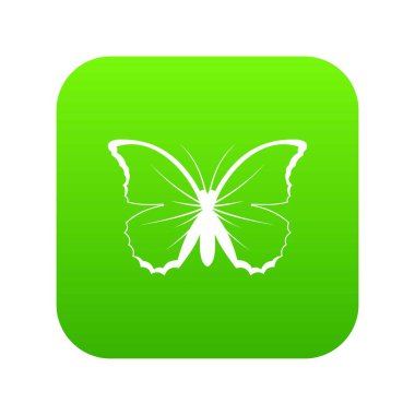 Kelebek simgesi dijital yeşil