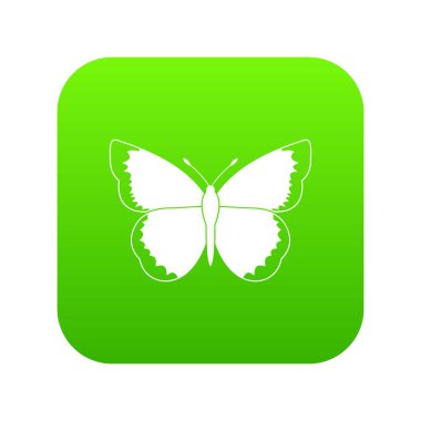 Kelebek simgesi dijital yeşil