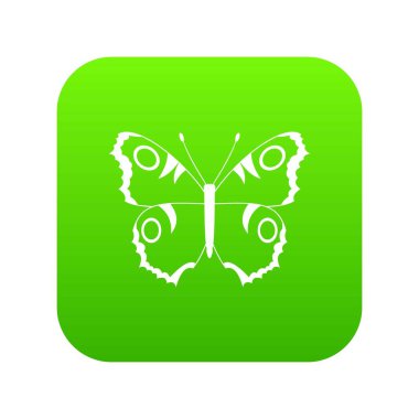 Kelebek simgesi dijital yeşil