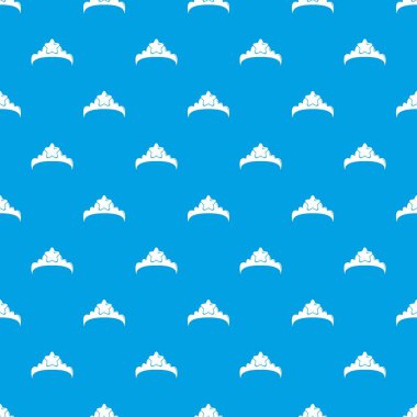 Küçük Prenses tacı desen vektör kesintisiz mavi