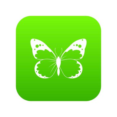 Kelebek simgesi dijital yeşil