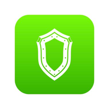 Kalkan simgesi dijital yeşil