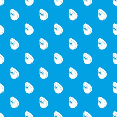 Yuvarlak kaynak maskesi desen vektör kesintisiz mavi