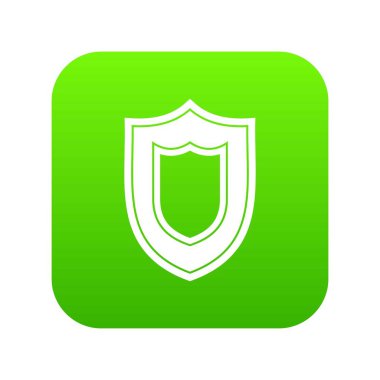 Kalkan simgesi dijital yeşil