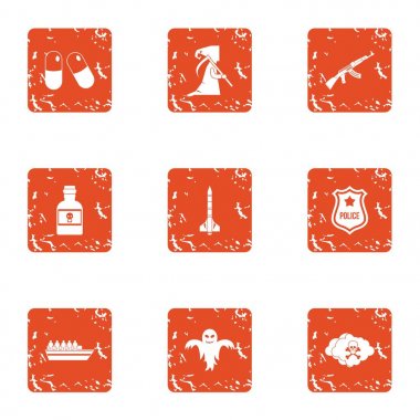 Ciddi suç simgeler kümesi, grunge tarzı