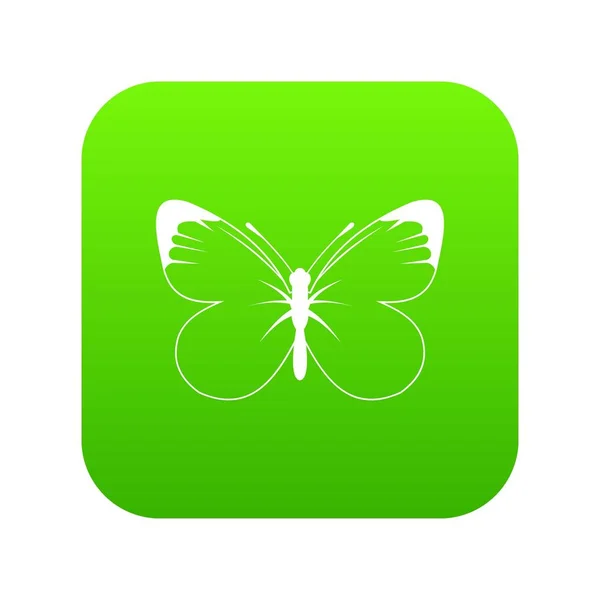 Icono mariposa digital verde — Archivo Imágenes Vectoriales