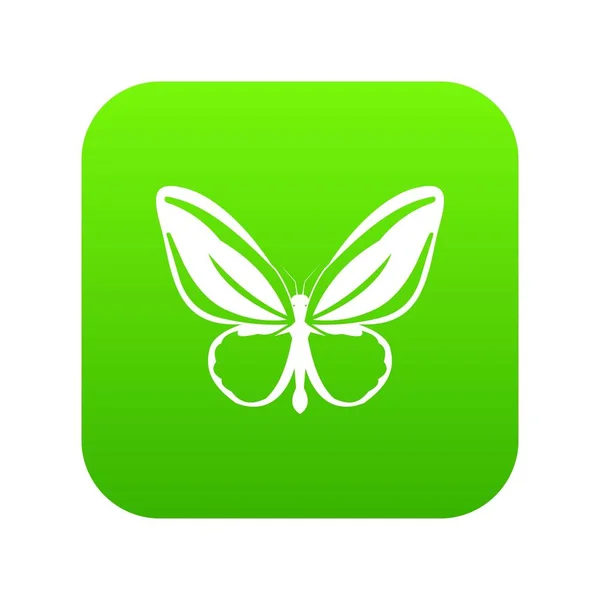 Icono mariposa digital verde — Archivo Imágenes Vectoriales