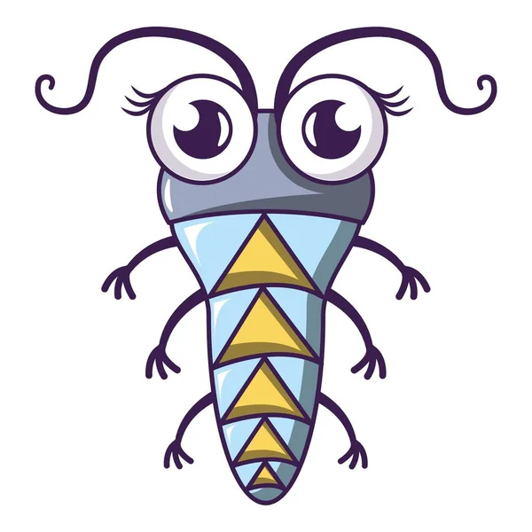Malé larvy ikona, kreslený styl — Stockový vektor