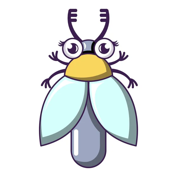 Uçan böcek simgesini, karikatür tarzı — Stok Vektör