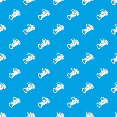 Tee boru desen vektör kesintisiz mavi