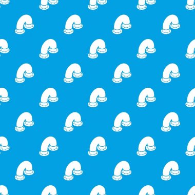 Boru desen vektör kesintisiz mavi