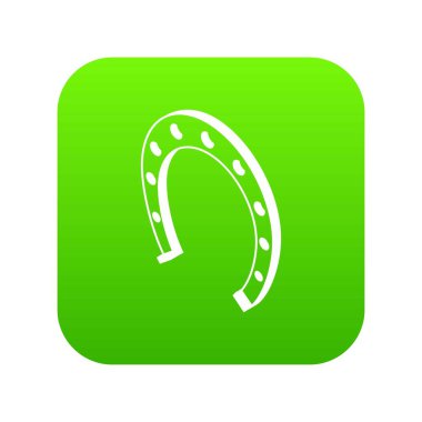 At nalı yeşil simge vektör