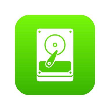 HDD simgesi dijital yeşil