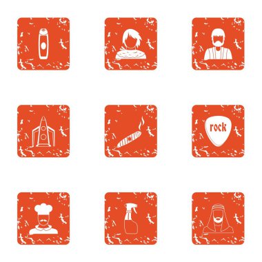 Hizmet çete simgeler kümesi, grunge tarzı