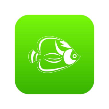 Balık simgesi dijital yeşil